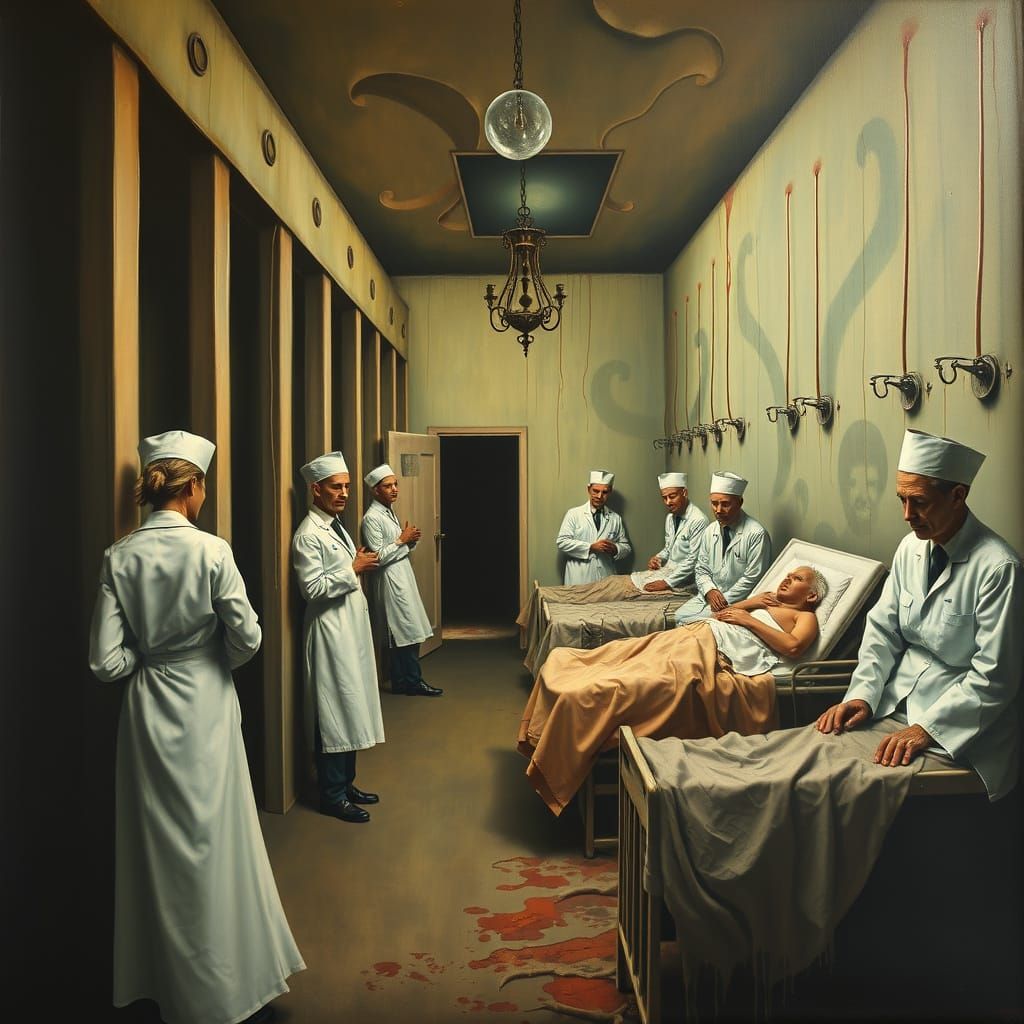 Surreal Asylum in a Melting Hell