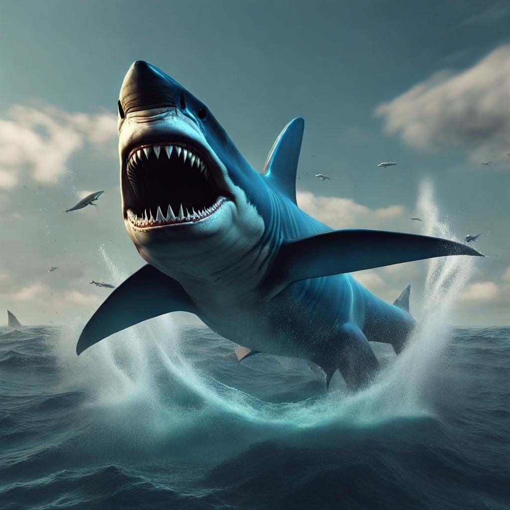 Megalodon: A Fantastical Deep Color Matte Painting