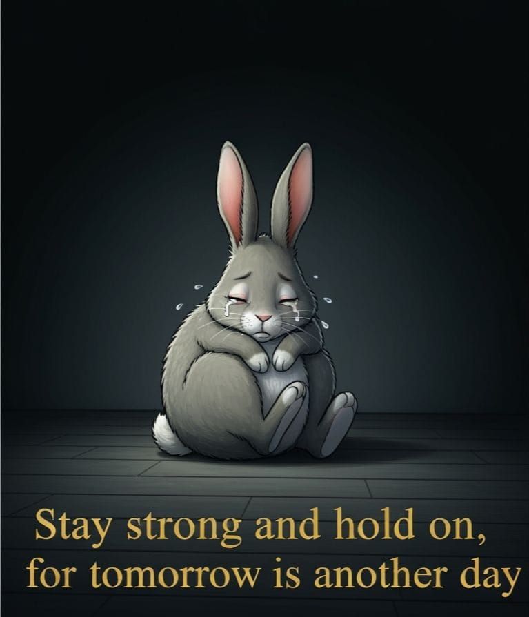 Crying Rabbit Finds Solace in Art