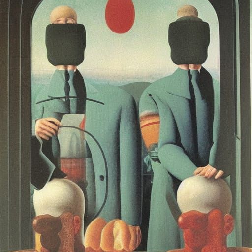Surrealist Rendering of a Number as a Sinful Sausage