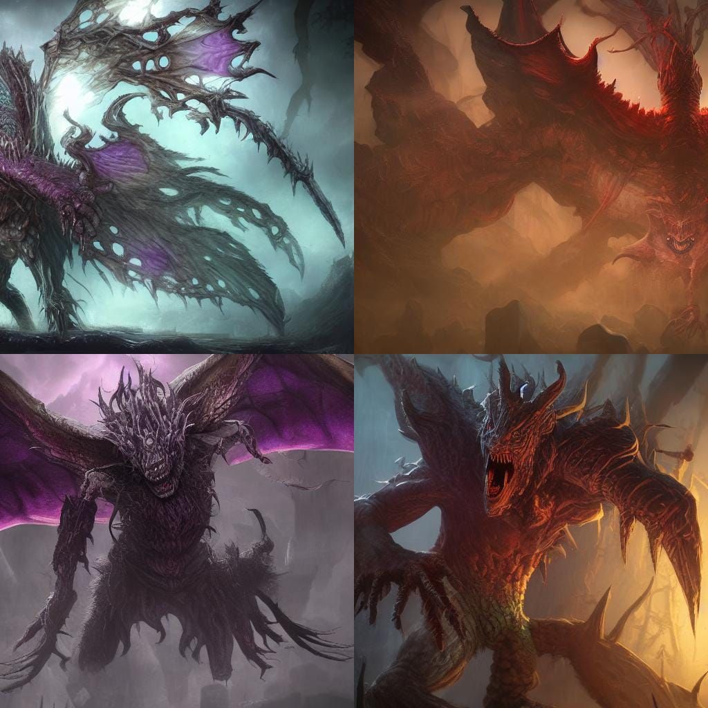 Plague Shadow Aberration: Detailed Fantasy Art