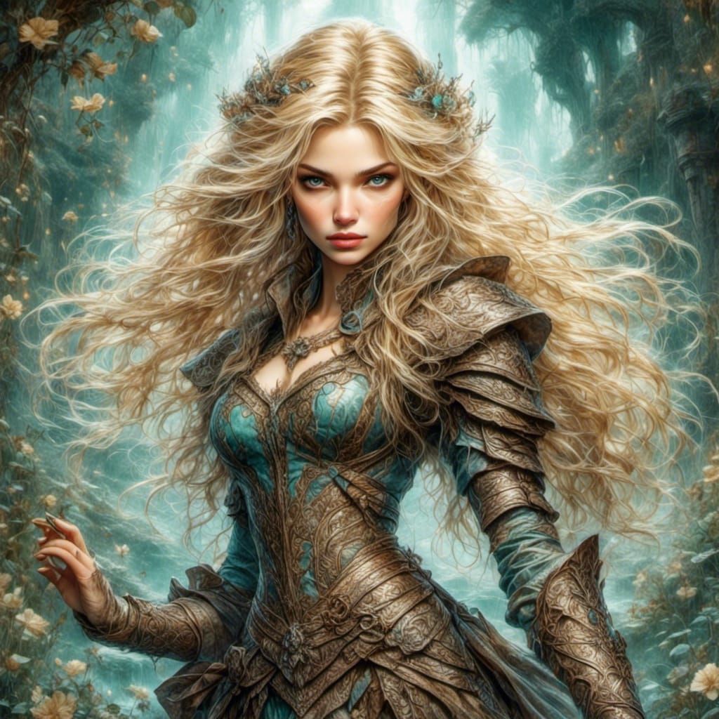 Beautiful Rogue Agent with Vibrant Eyes