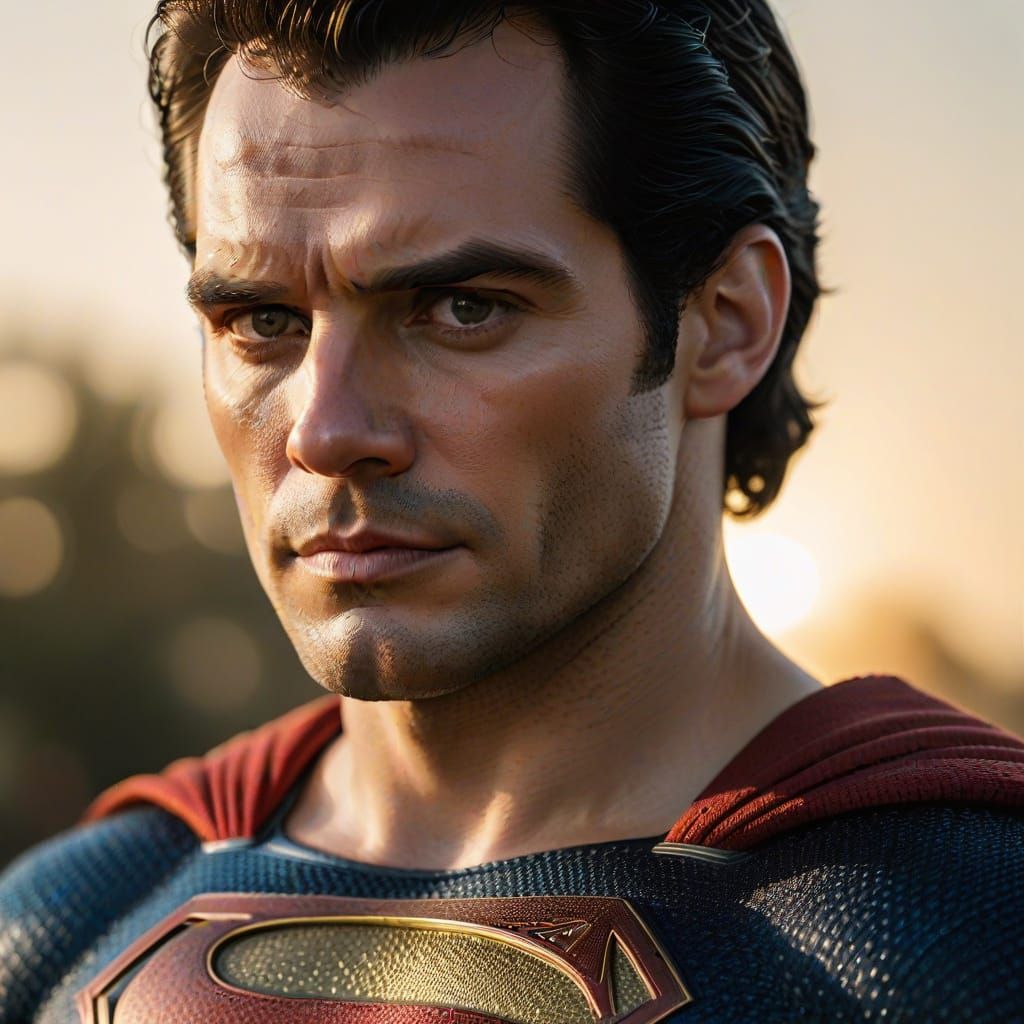 Henry Cavill as Superman: Naturalistic Portrait