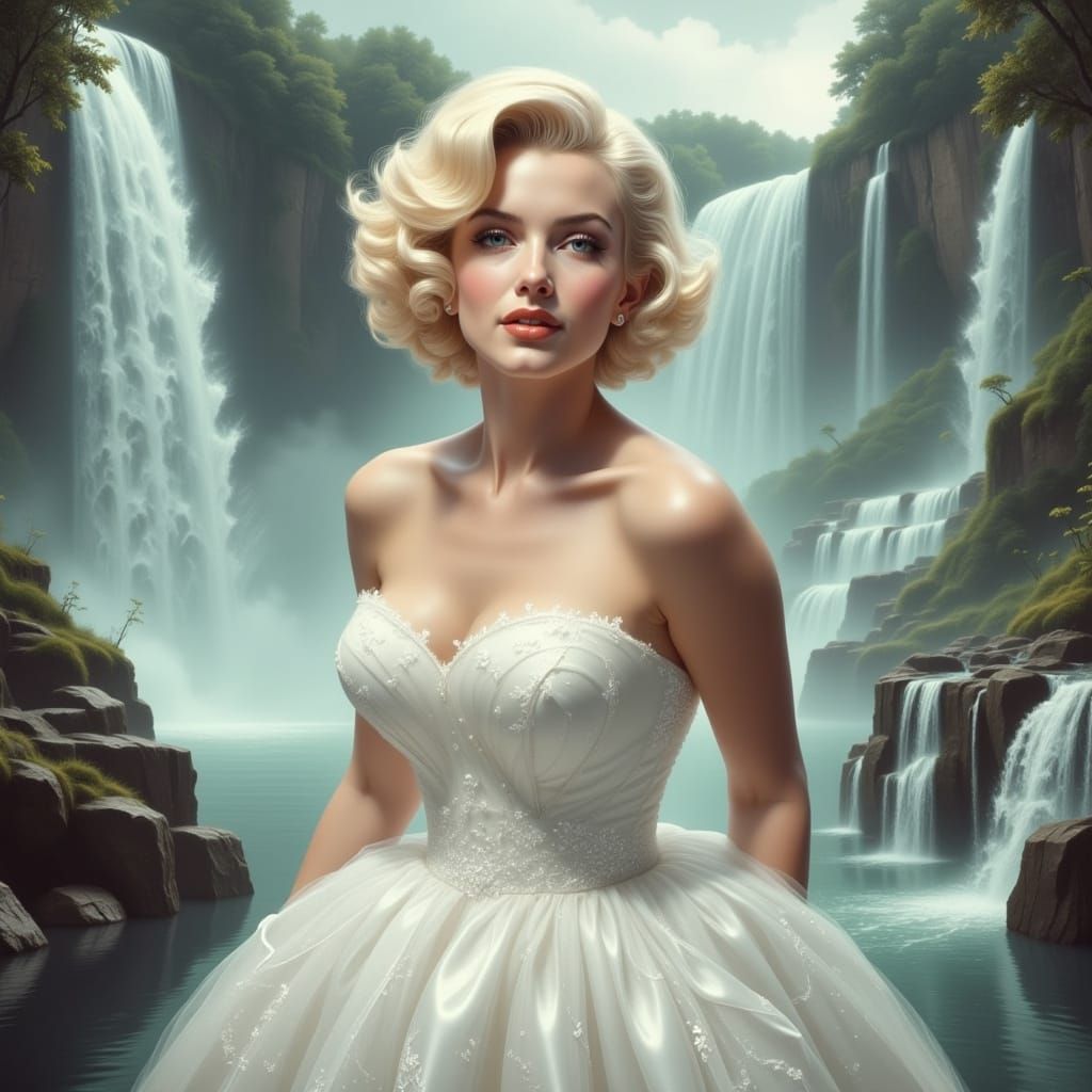 Marilyn Monroe Hyperreal Airbrush Art