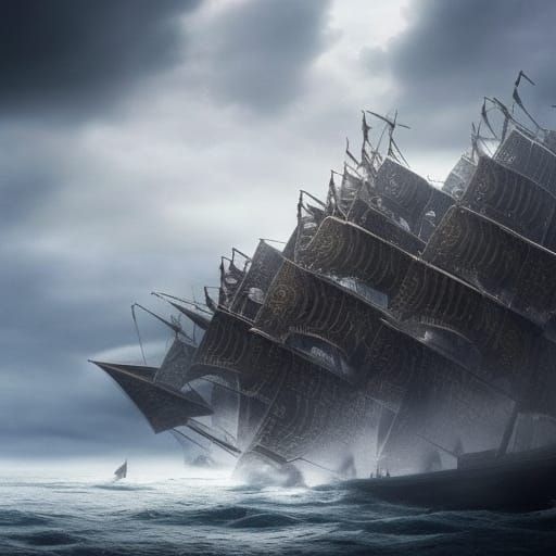 Themistocles' Great Decision: An Epic Digital Painting