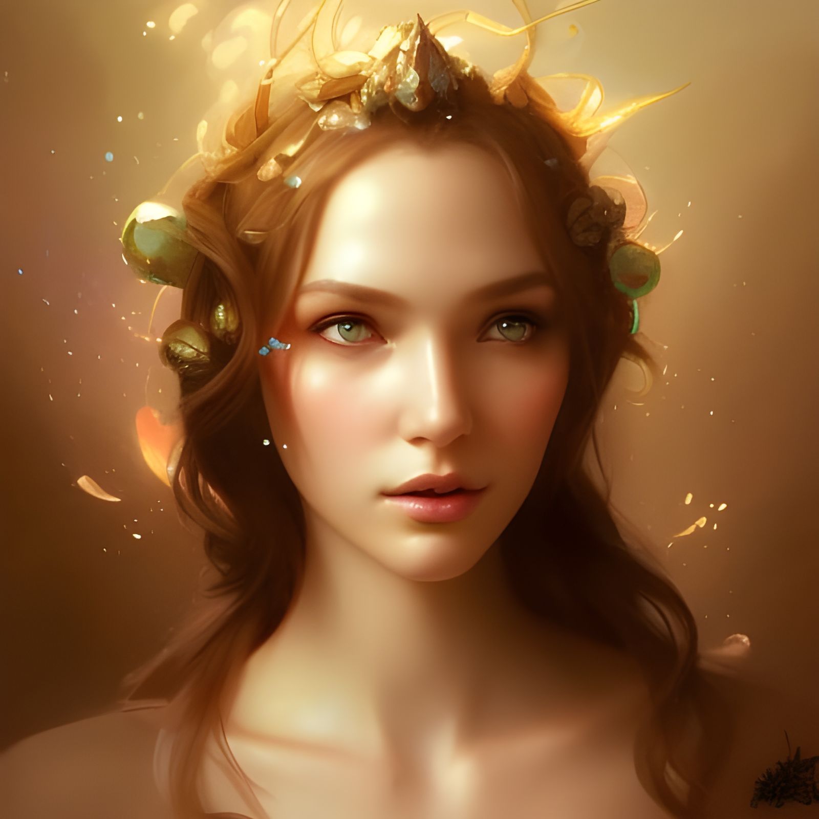 Gorgeous Fairy Portrait in Hyperdetailed Digital Art Style