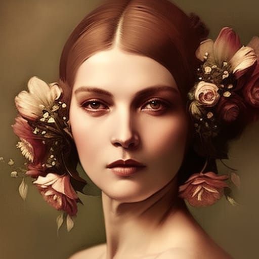Gorgeous 1920s Woman Portrait with Dynamic Lighting
