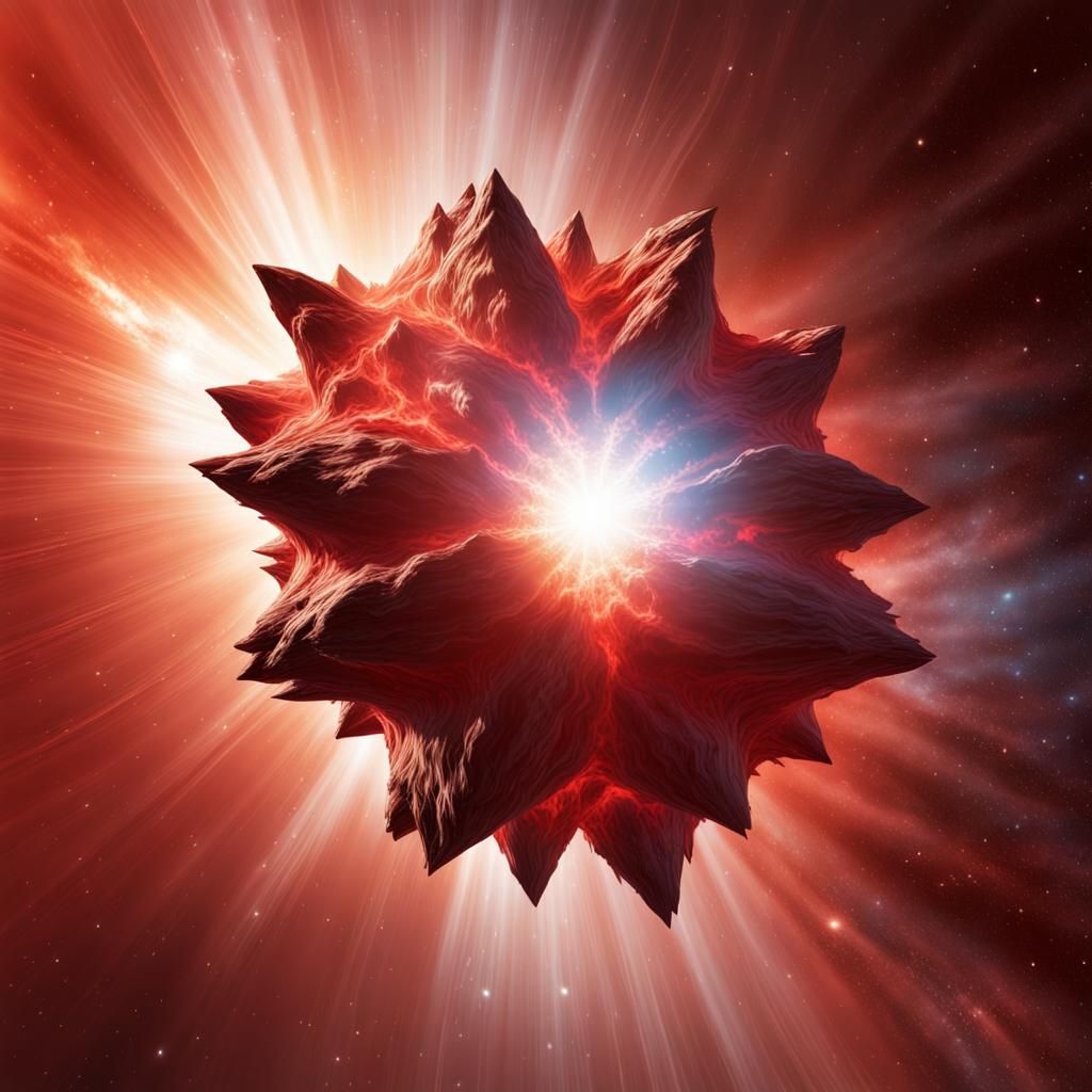 Red Supergiant Giving Birth to White Dwarf Star