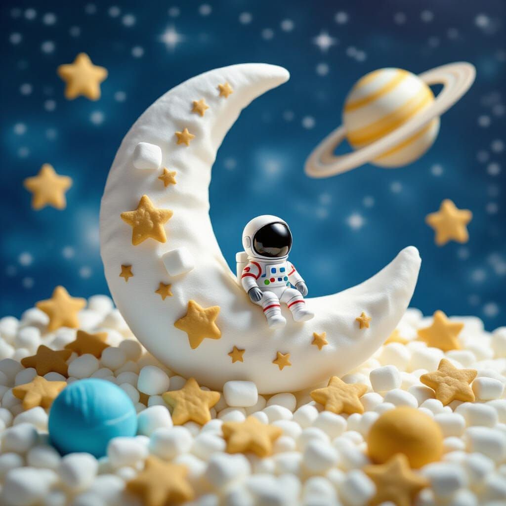 Marshmallow Moon in Cereal Galaxy
