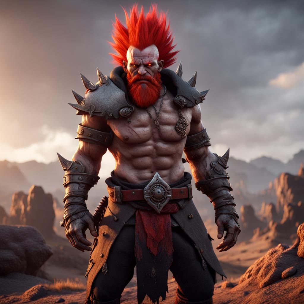 Orc Warlock in Dead Land: 3D Game Cinematic