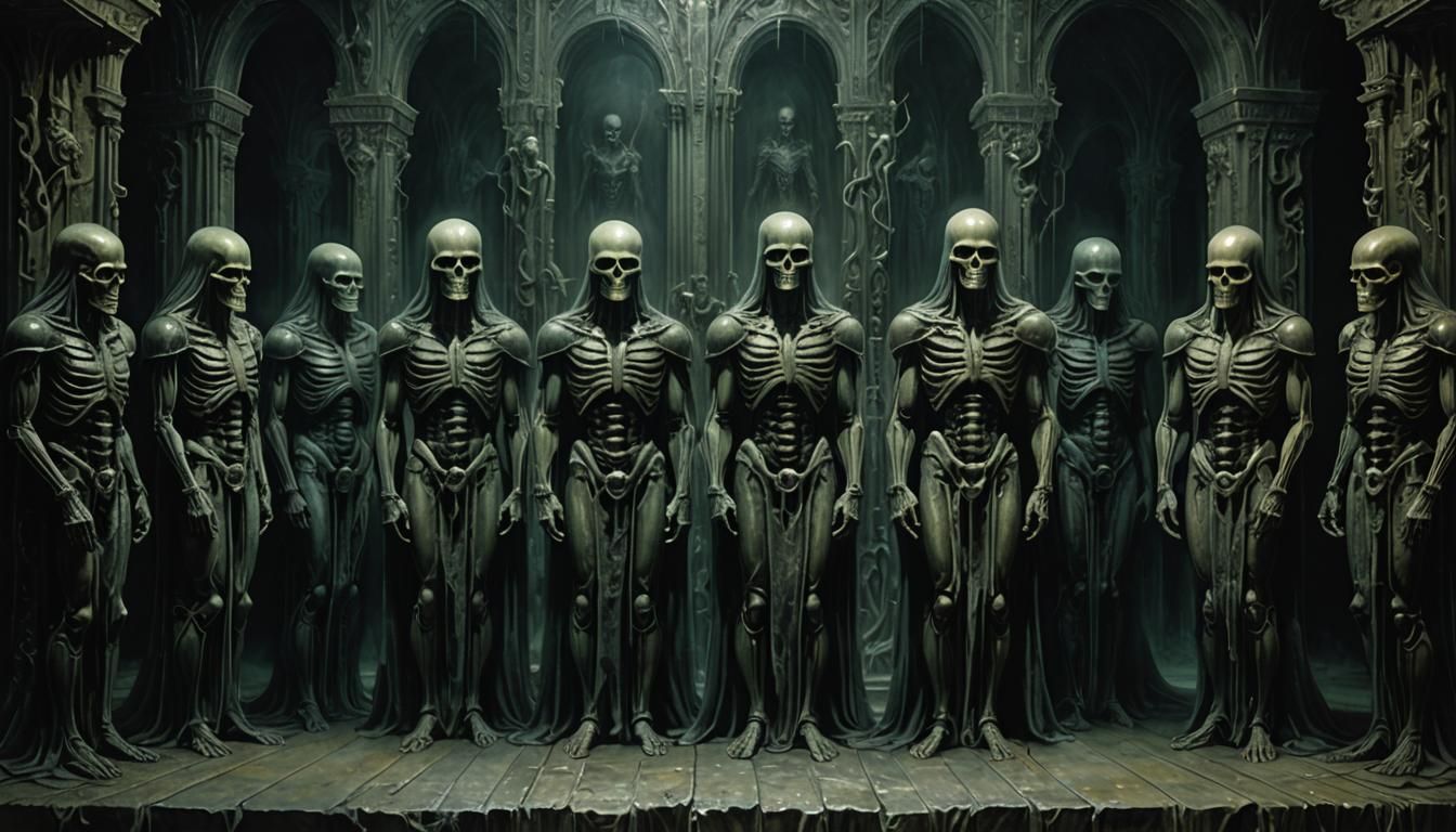 Lord of the Underworld in Haunting Style