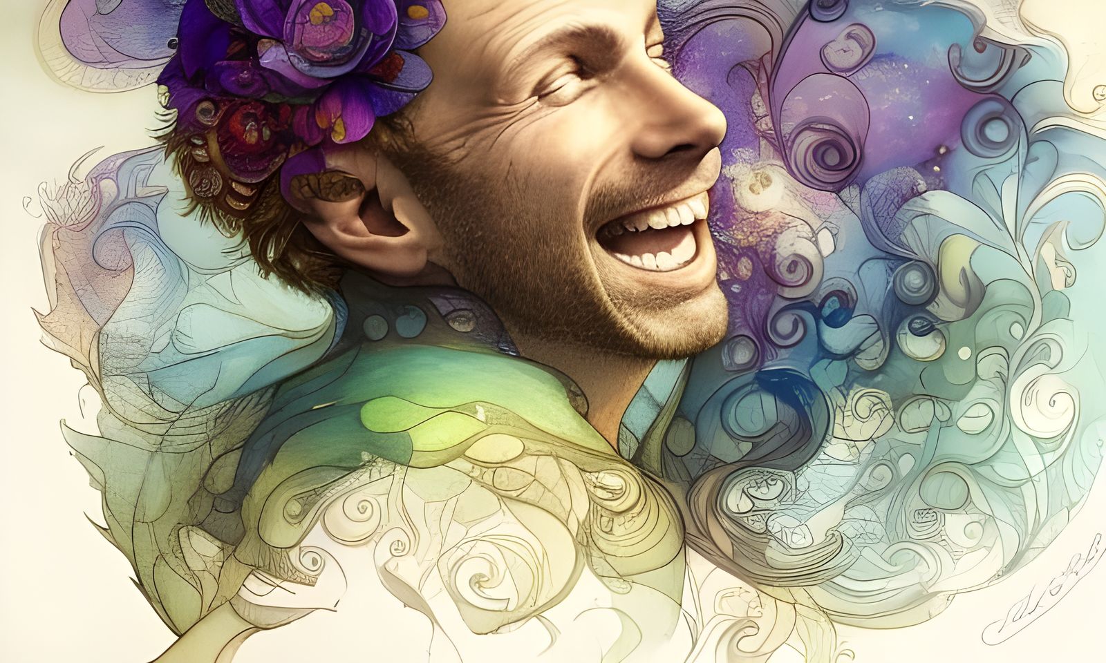 Iridescent Smile: A Photorealistic Digital Rendering