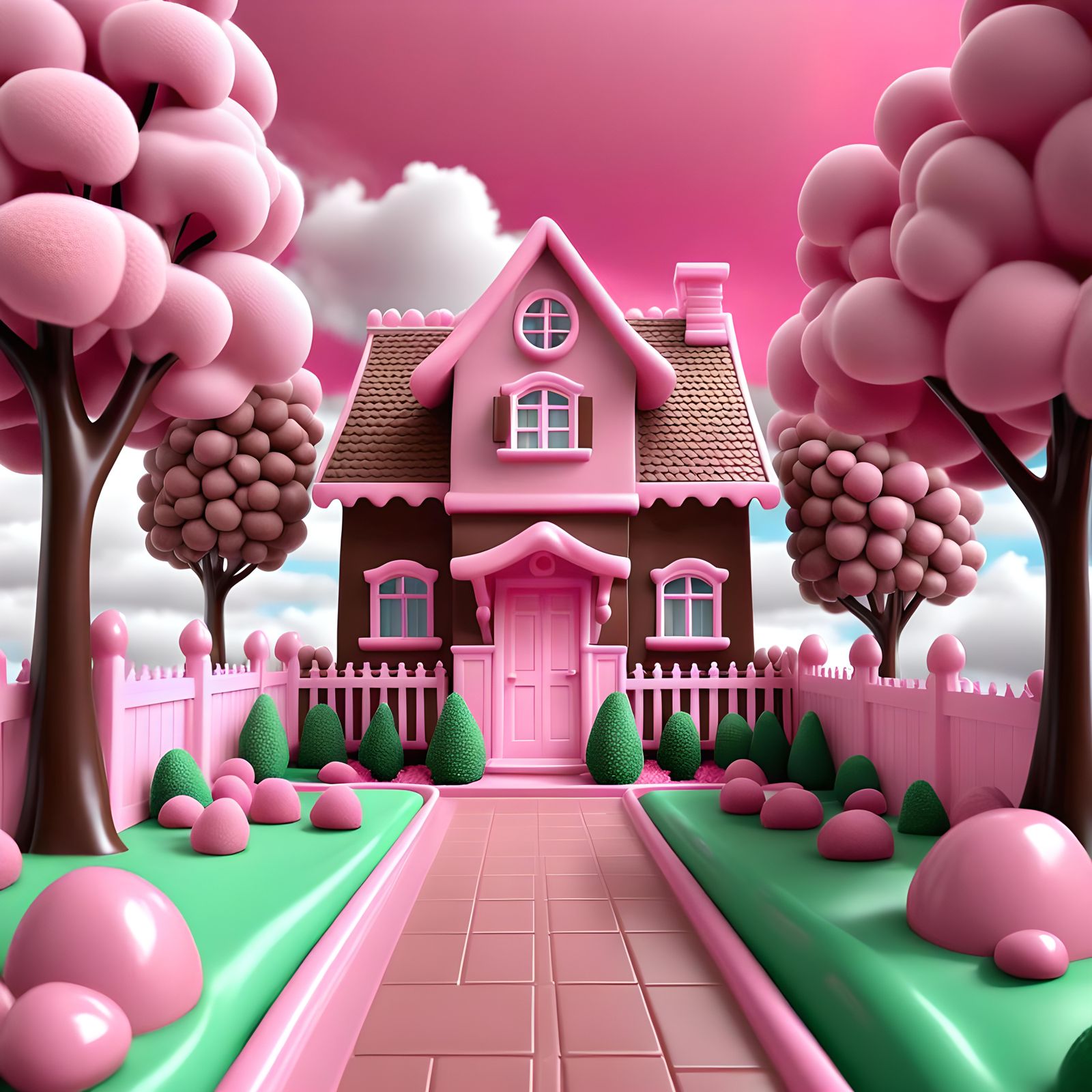 Sweet Candy House in Smooth CGI Animation