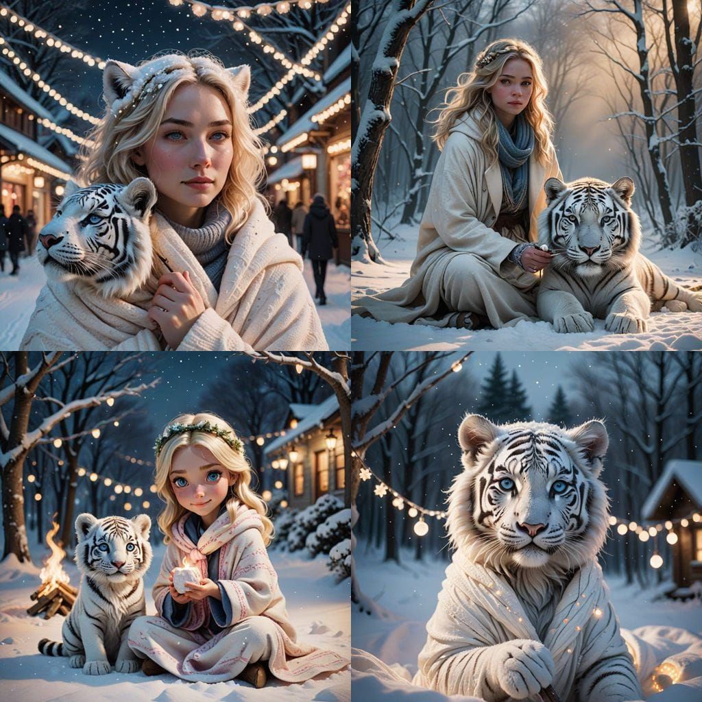 Ethereal Winter Scene in Cinematic Style