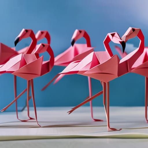 origami flamingo