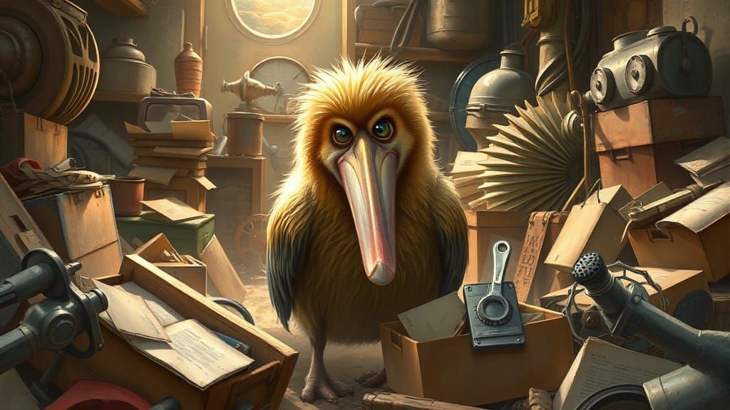 Pelverine in Desert Garage Scene