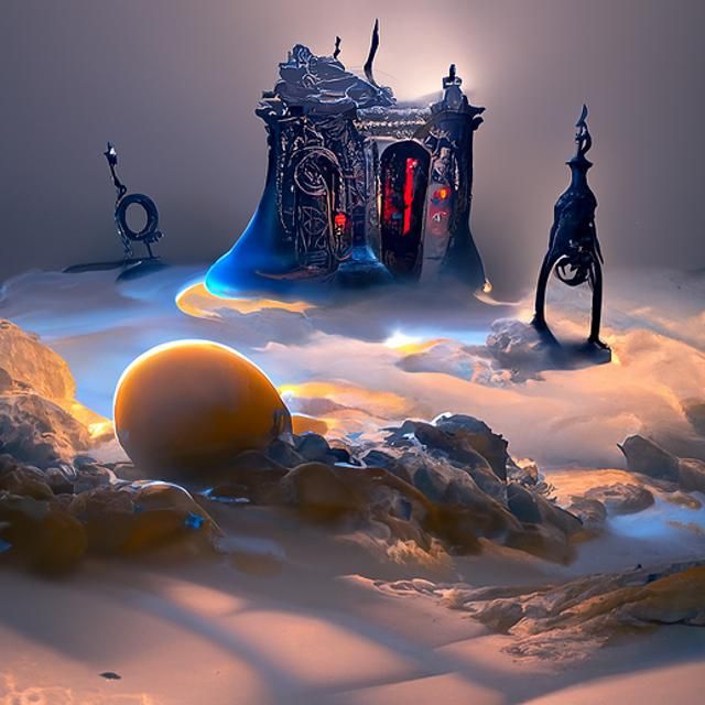 Magical Home: Detailed Surreal Digital Illustration