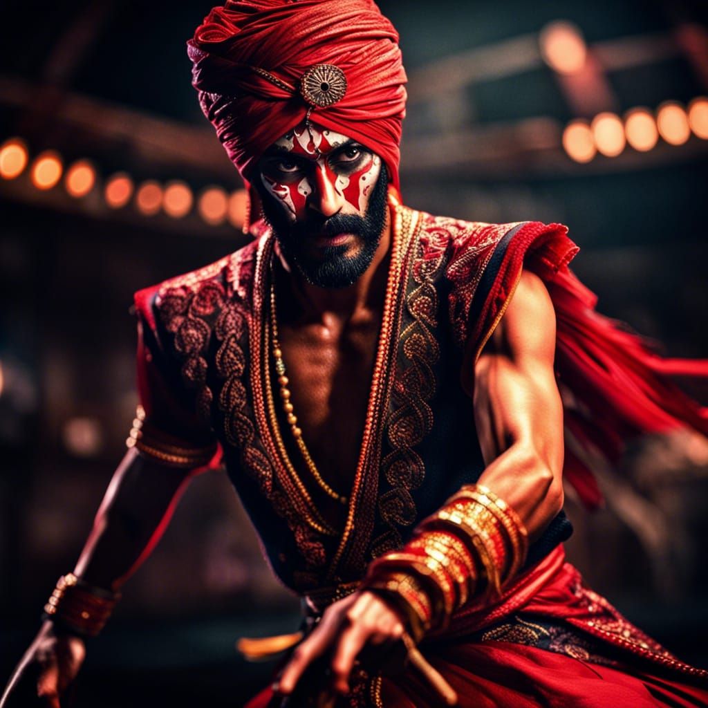 Ichigo Kurosaki Dances Bollywood: Hyperrealistic HDR Image