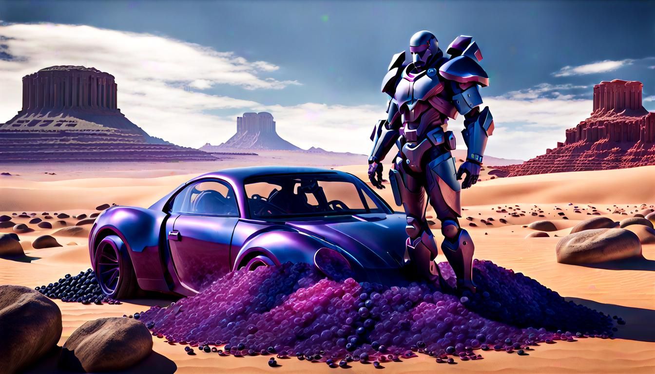 Hysterical Girl with Spaceship in Dark Fantasy Style