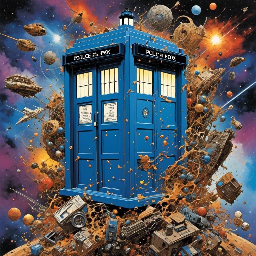 TARDIS Police Box in Insanely Detailed Realism