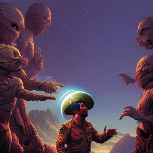 Extraterrestrial Serviceman Inspects Earth Inhabitants: Comi...