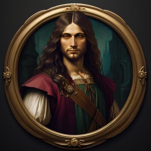 Youthful Renaissance Portrait in Detailed Matte Painting