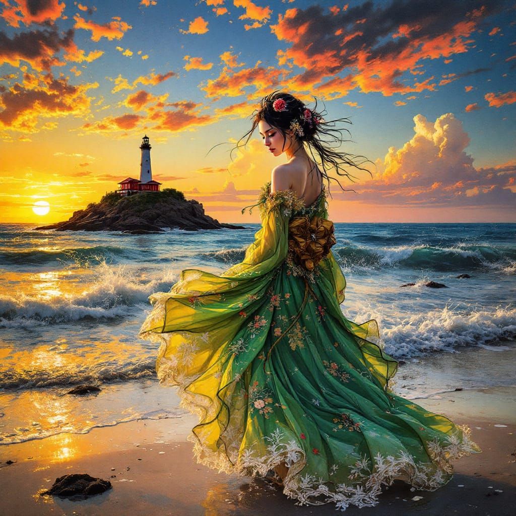 A Beautiful Day on The Beach