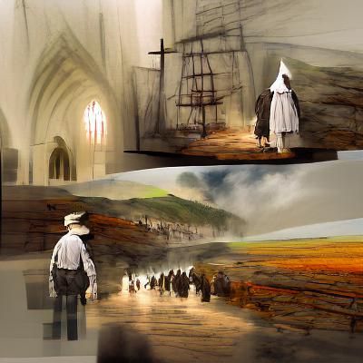 Filmic Concept Art of a Pilgrim