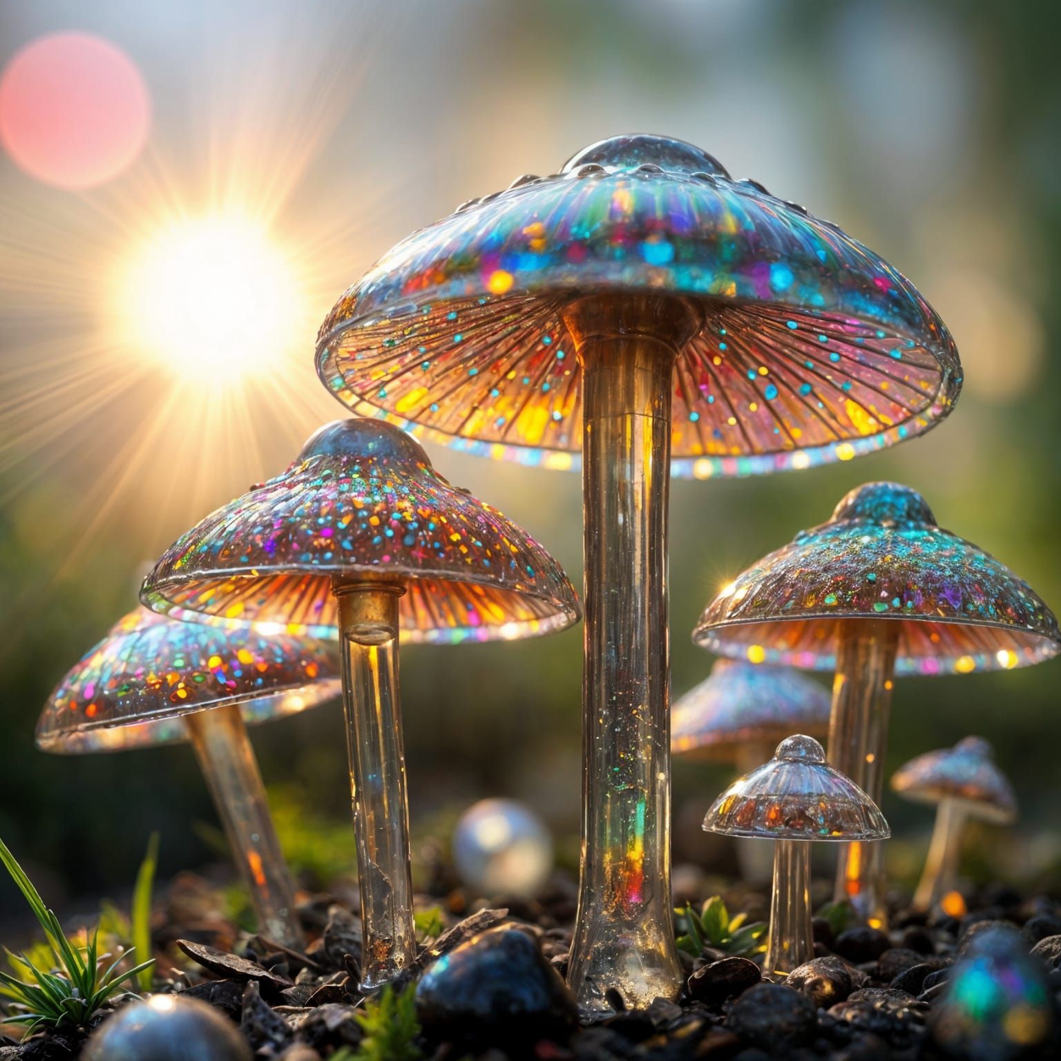 Rainbow Mushrooms