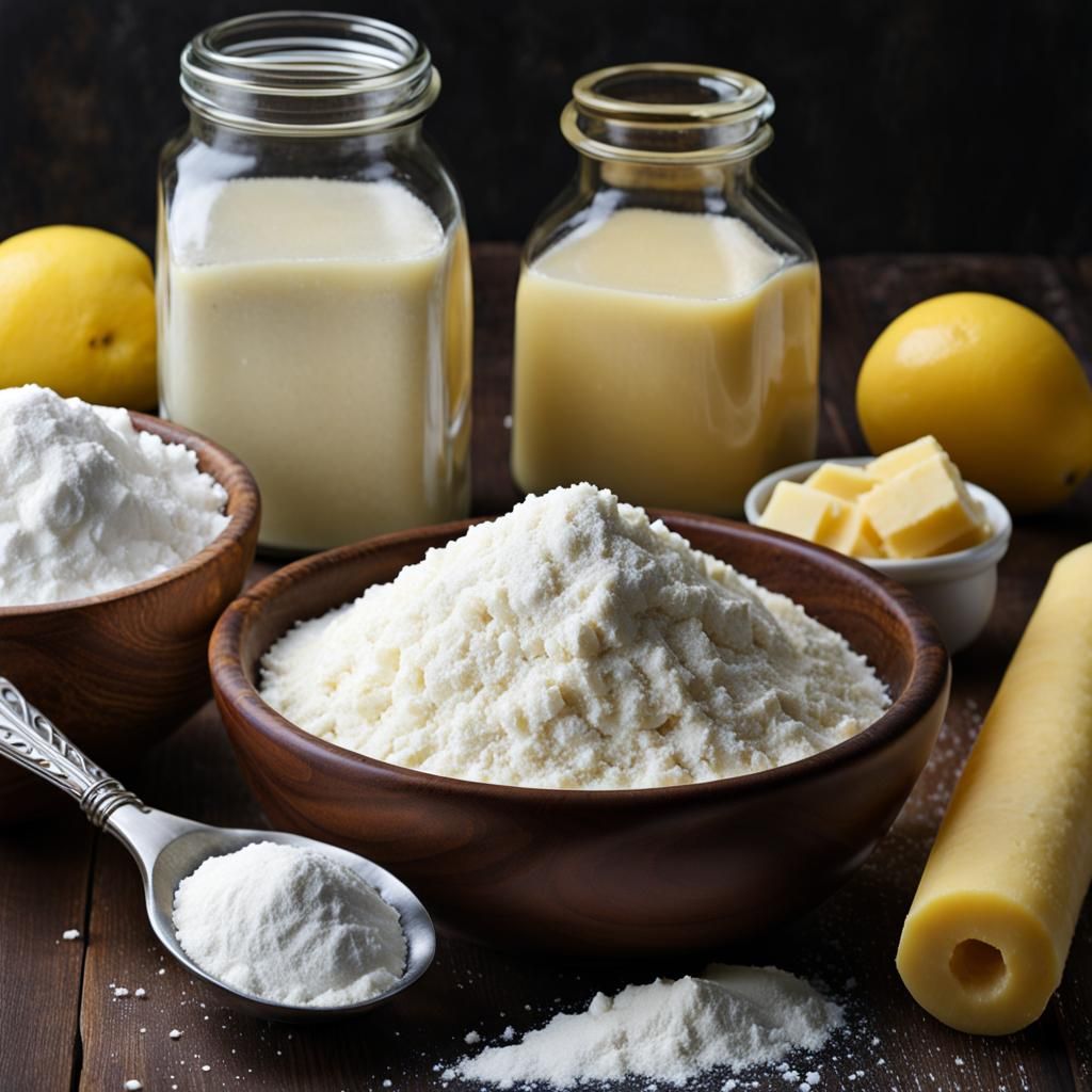 Baking Ingredients: Sugar, Butter, and Flour