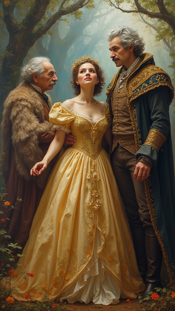 Fairytale Movie Poster Featuring Historical Figures