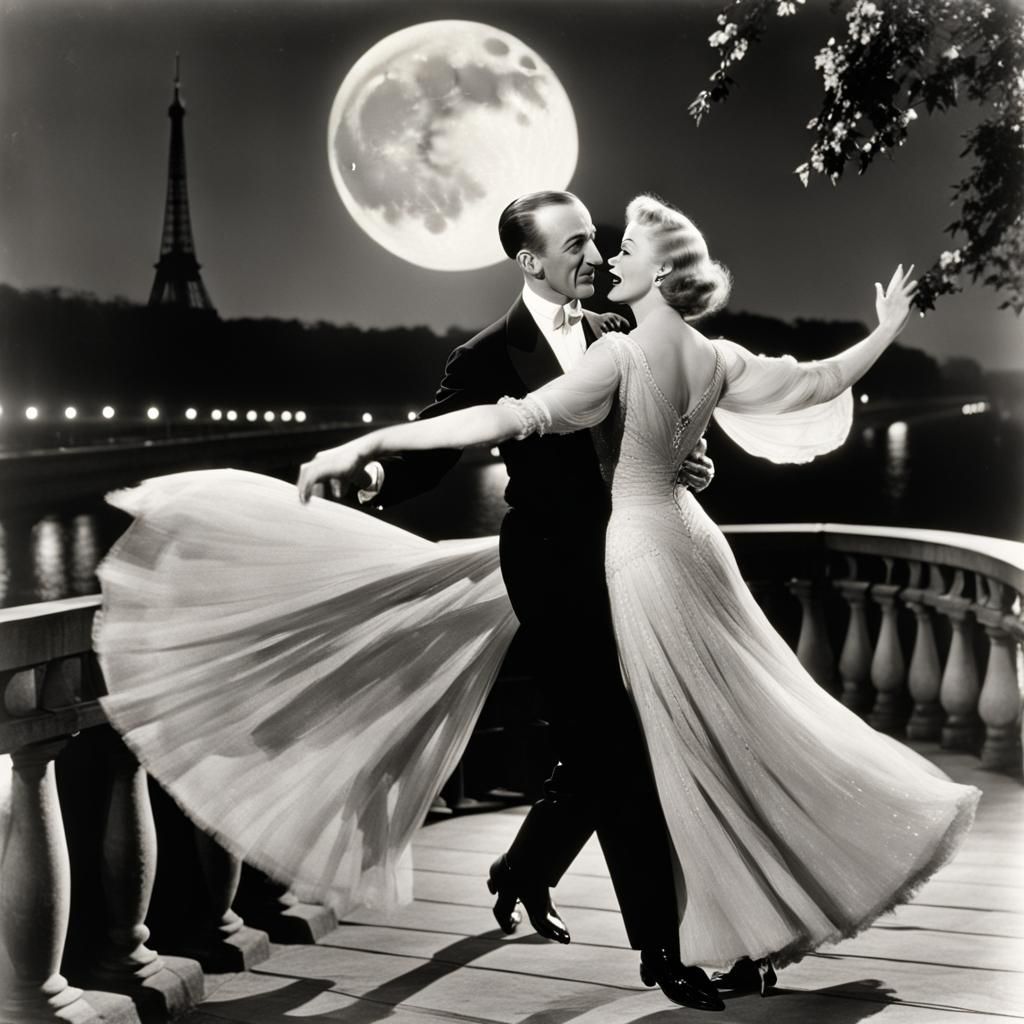 Dancers in Paris: Vintage Art Deco Photograph