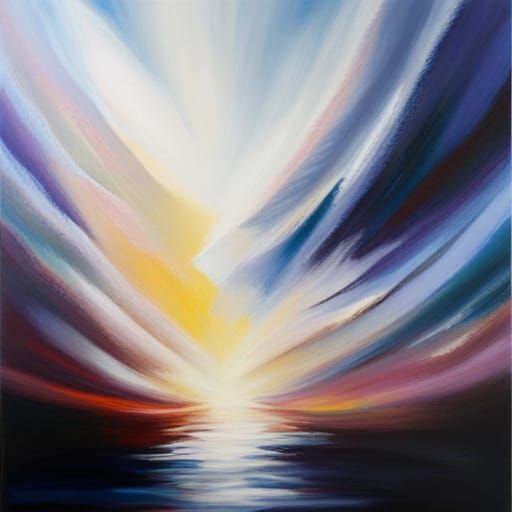 Spiritual Acrylic Painting: Abstract Expression