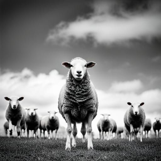AI Generated Image of Sheep