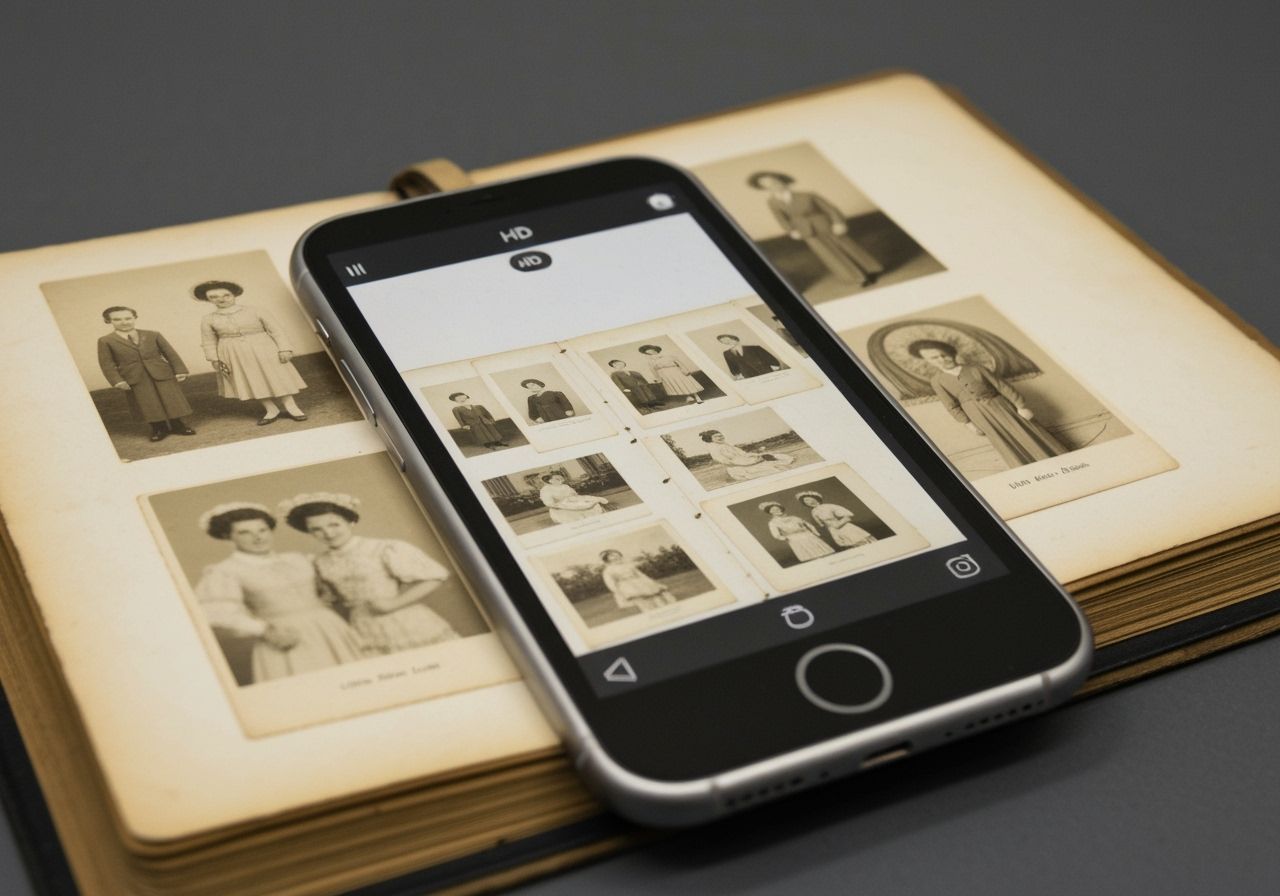 iPhone Captures HD Image of Antique Photo Album