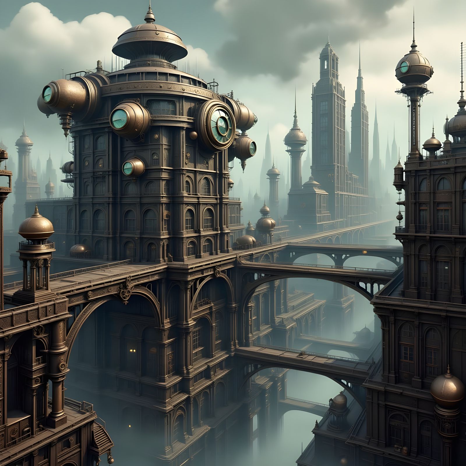 Dieselpunk Metropolis Unveils Futuristic Gateway