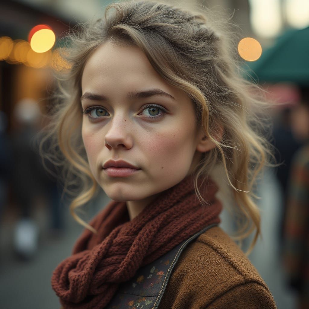 Surrealist Ballerina Dances with Coffee Cup Head in Bright C...
