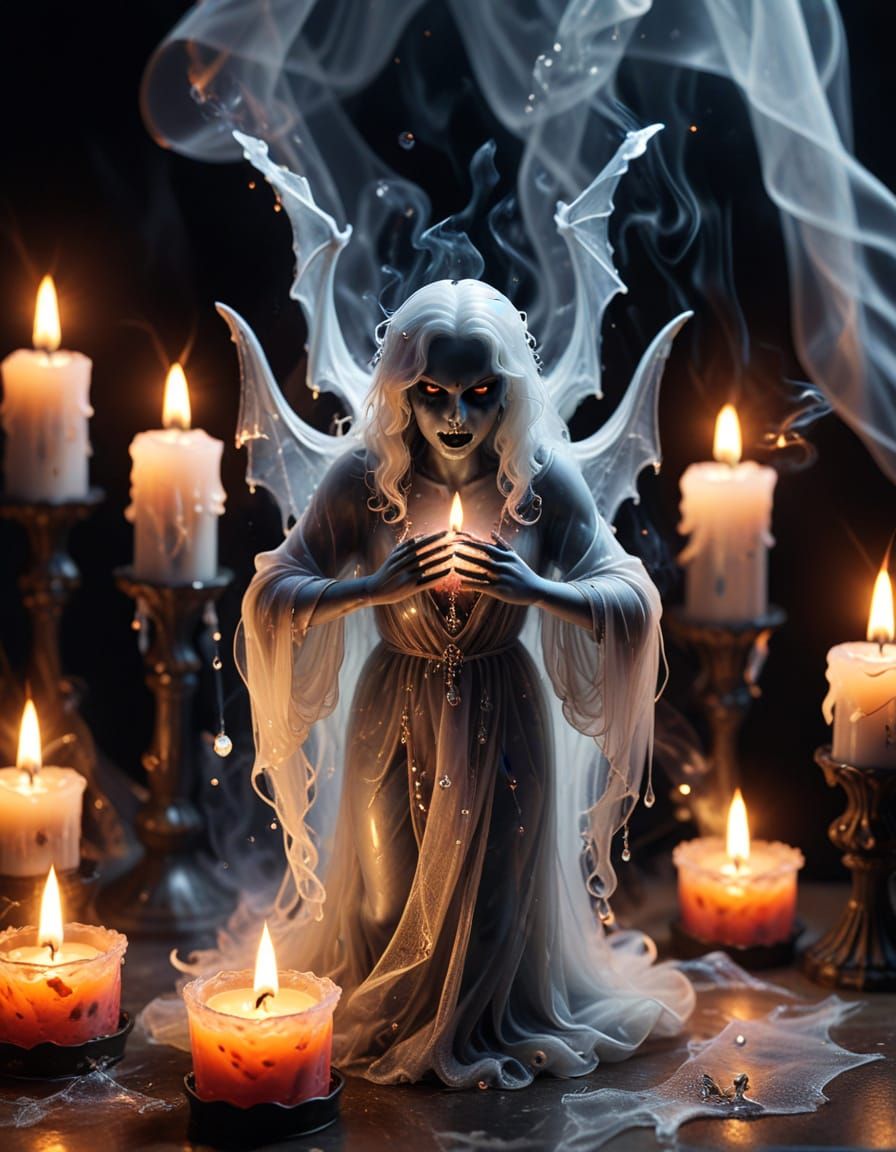 Ethereal Vampire Entity in Dark Ritual