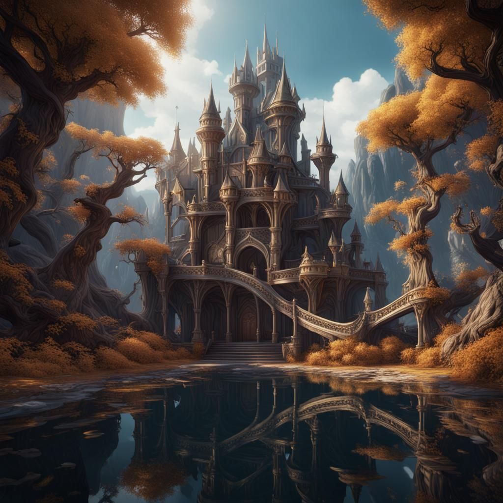Fantastical Vanilla Bean: Detailed Matte Painting