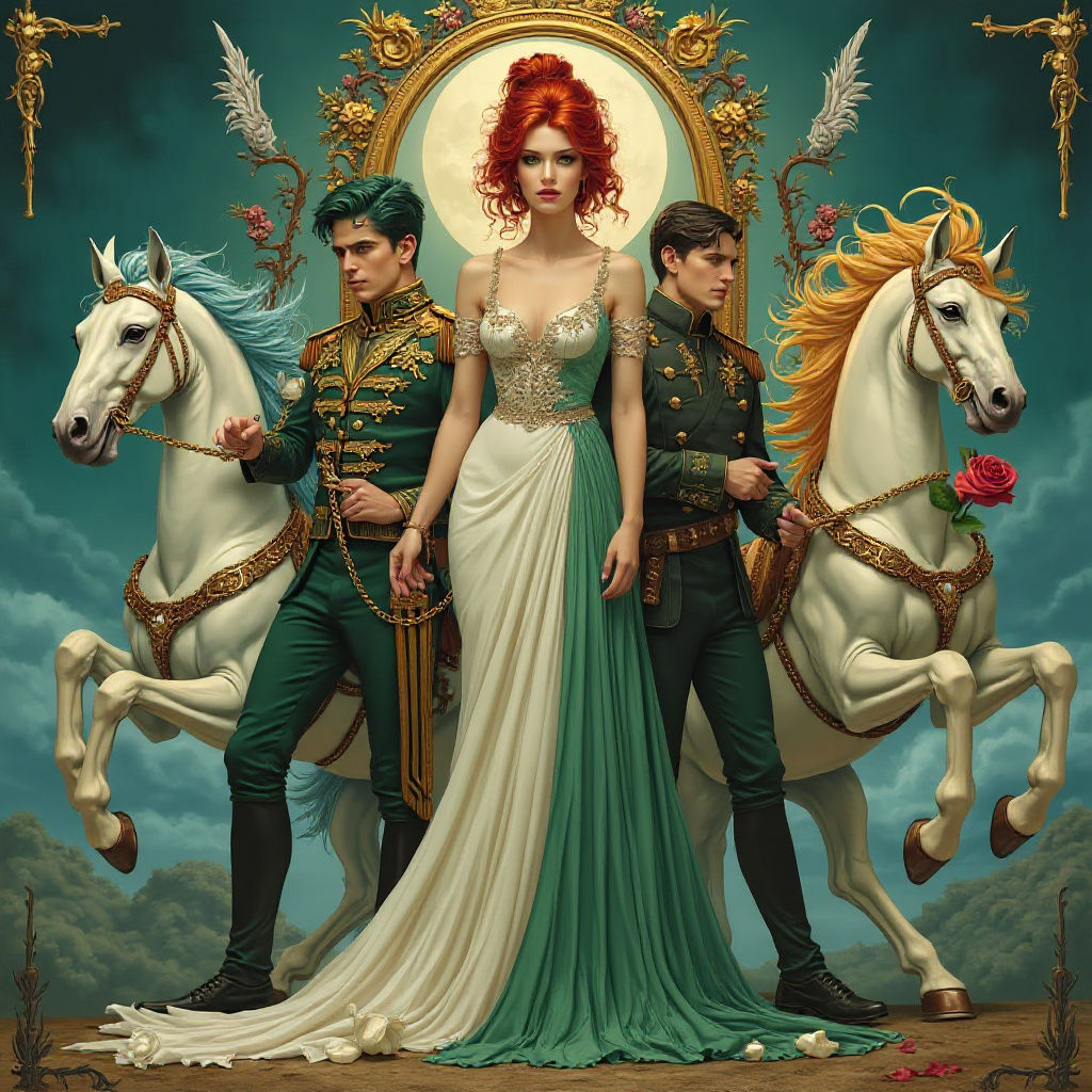 Strategic Lovers: A Tarot Card Scene