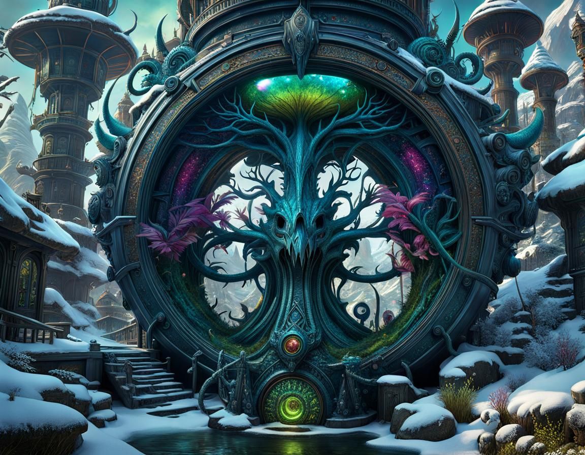 Cryptid Taxidermy Museum: A Surreal Digital Painting