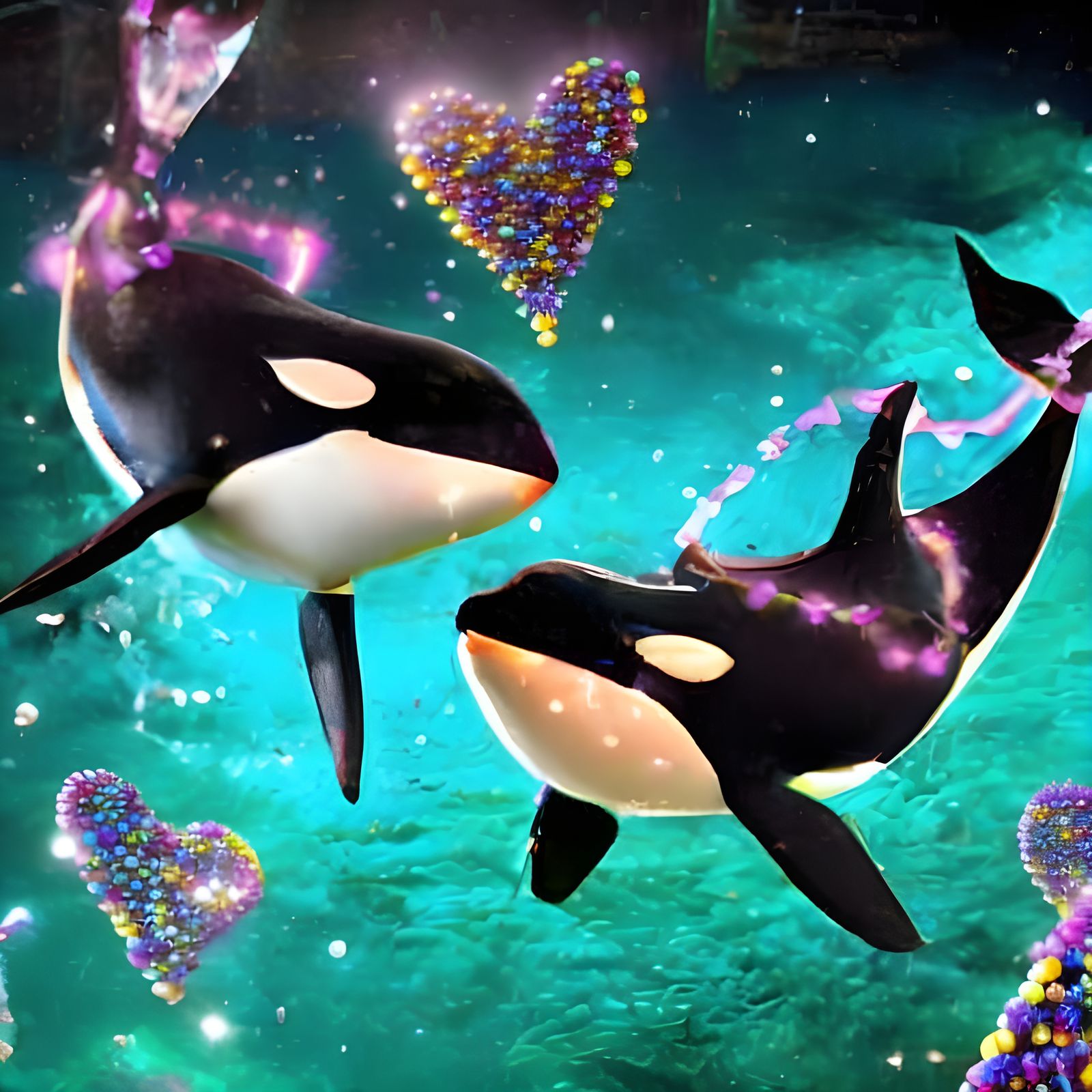 An Orca Valentine  (DALL-E Prompt Experiment)