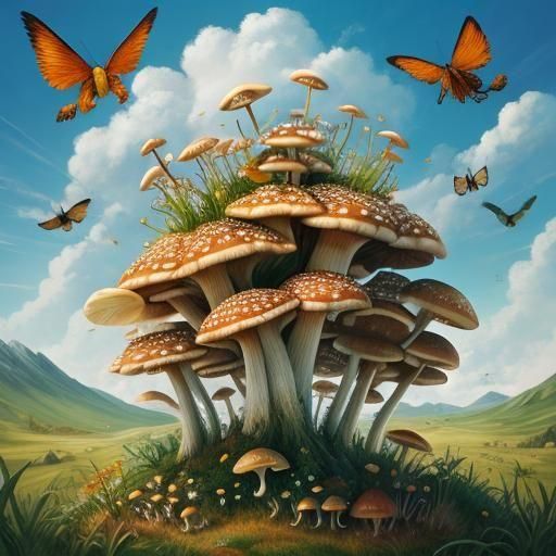 Mushroom Queen: Personification of Wild Fungi