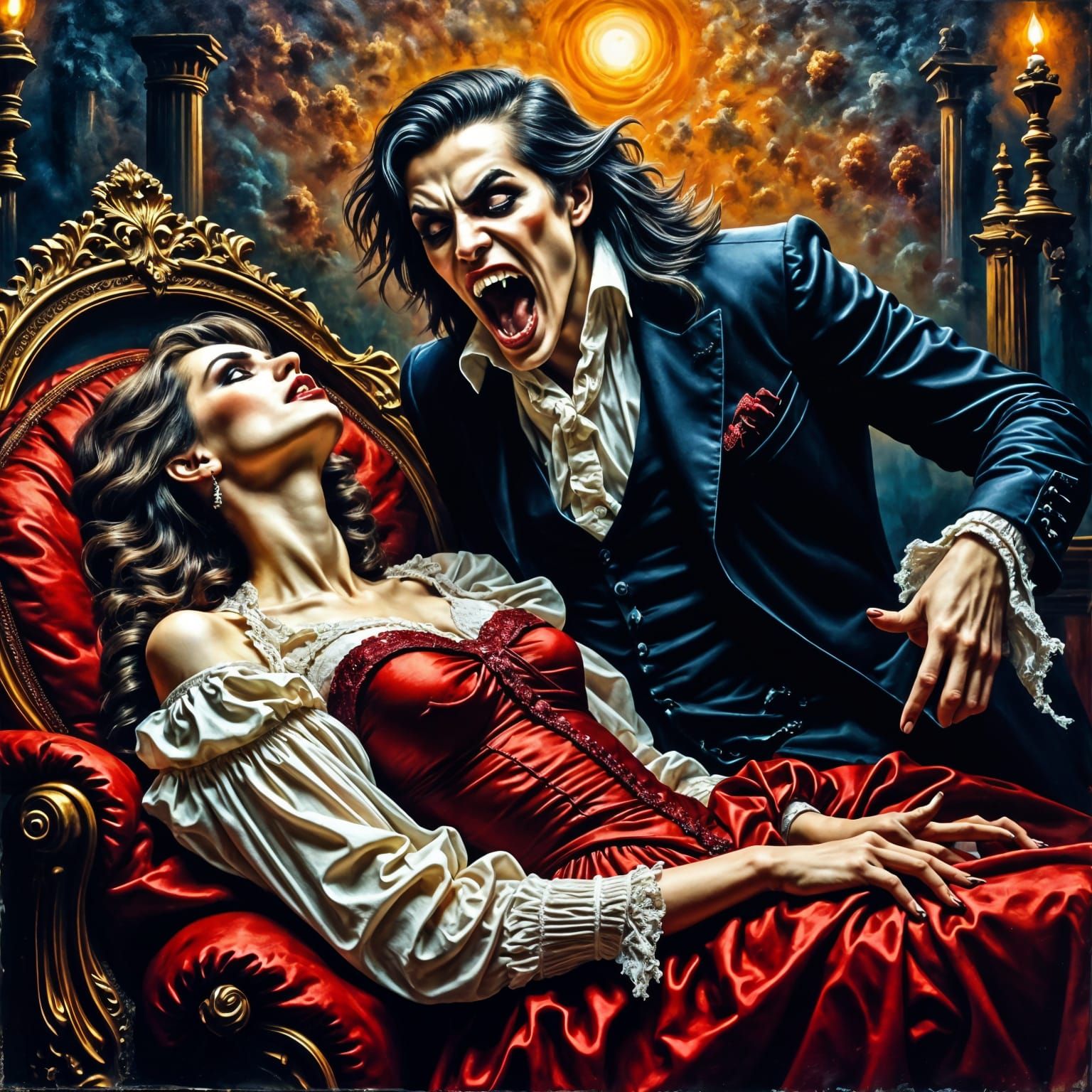 Vampire Queen in Neo-Impressionist Terror