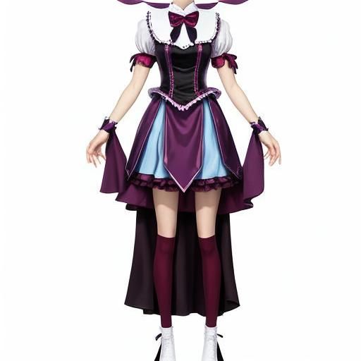 Magical Girl Outfit Design in Anime Style