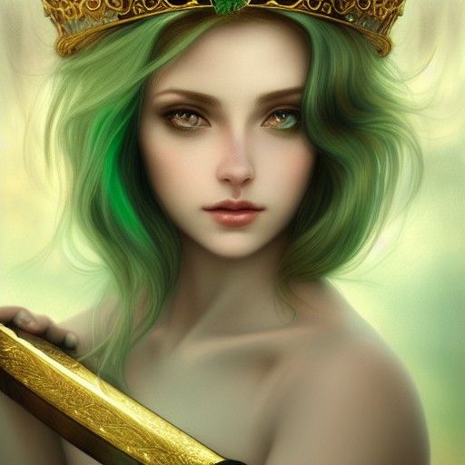 Ethereal Lady of the Lake Presents Sword to Arthur