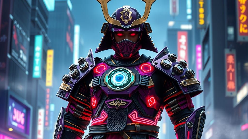 Cyber Samurai Warrior