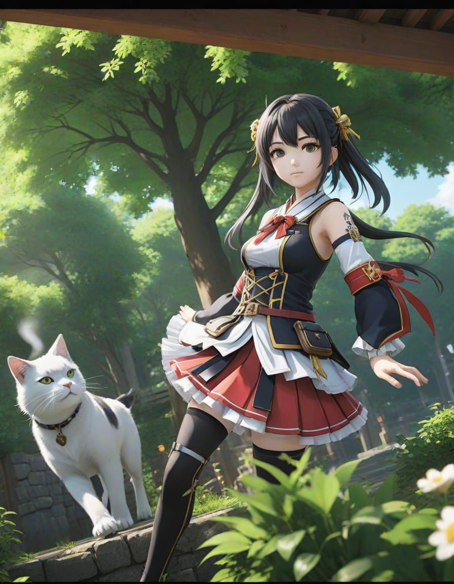 Anime-Inspired Key Visual in Unreal Engine 5 Style