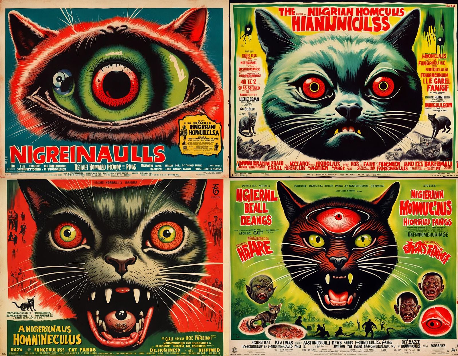 1960s Nigerian Horror: Cat-Human Hybrid
