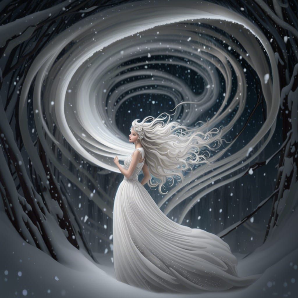 Chione, Greek Goddess of Snow, Daughter of Aeolus, God of Wi...